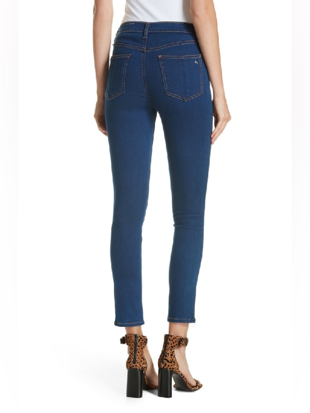 Rag & Bone High Rise Ankle Skinny Jeans in Cerulean Size 27